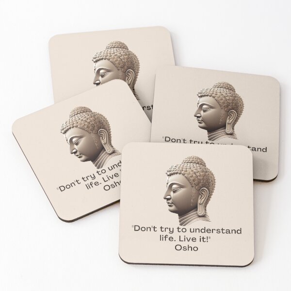 Item preview, Don't try to understand life. Live it! Osho Quote – AI generated image designed and sold by RetComly.