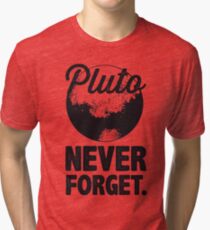 Pluto Never Forget Tri-blend T-Shirt