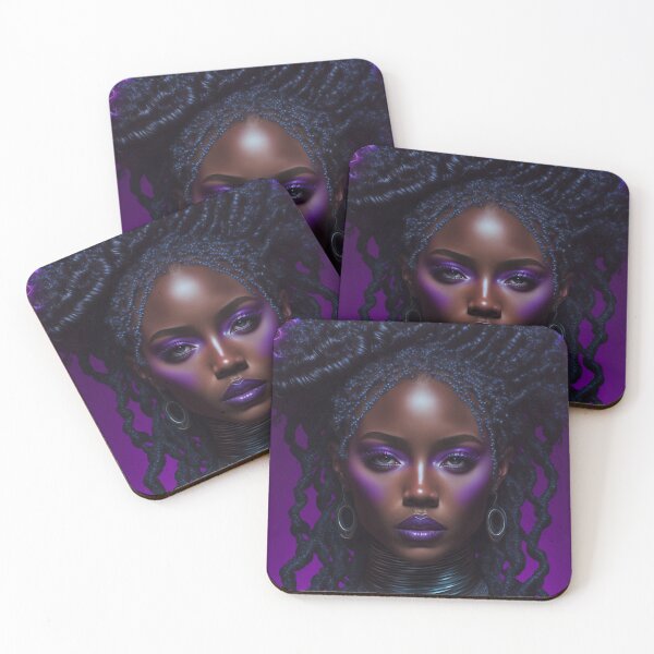 Item preview, Ebony Goddess: An Intricately Rendered Portrait of a Dark-Skinned Beaut designed and sold by creative-maxim.