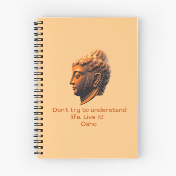 Item preview, Don't try to understand life. Live it! Osho Quote – AI generated image designed and sold by RetComly.