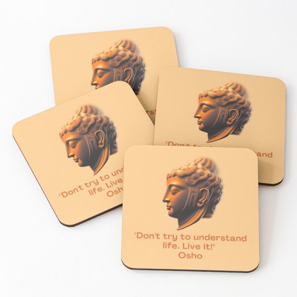 Item preview, Don't try to understand life. Live it! Osho Quote – AI generated image designed and sold by RetComly.