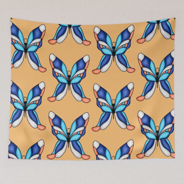 Artikelvorschau, Coral & Blue Butterfly entworfen und verkauft von lezell.