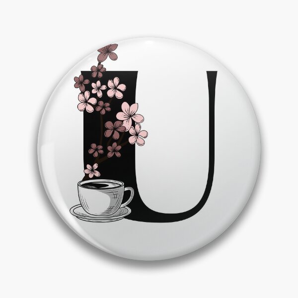 Aperçu de l'œuvre Lettre de monogramme de café floral U créée et vendue par Lyssarien.