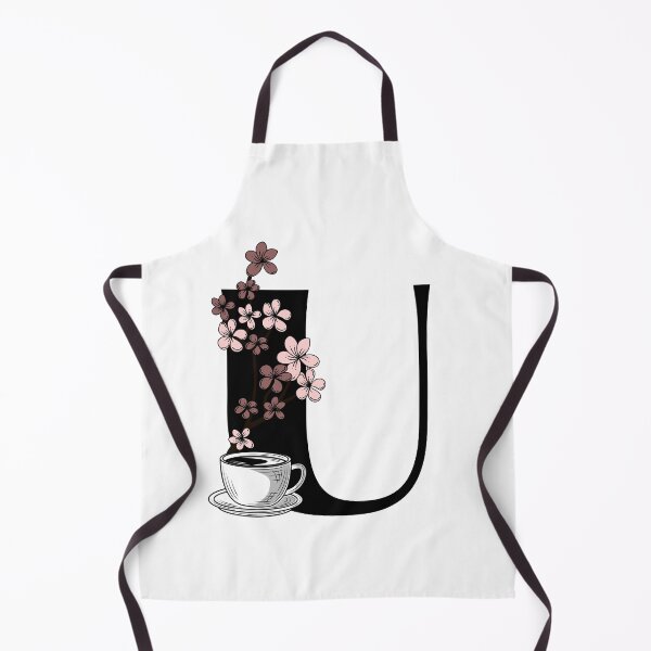 Aperçu de l'œuvre Lettre de monogramme de café floral U créée et vendue par Coffee Lifestyle.