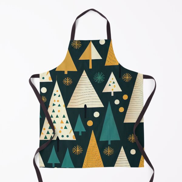 Aperçu de l'œuvre Cool Cute Christmas Tree Pattern Digital Painting créée et vendue par CodeAndColors.