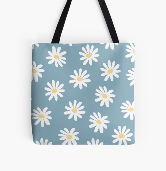 Item preview, Daisy flowers seamless - White and Blue pattern designed and sold by Ladies-Boutique.
