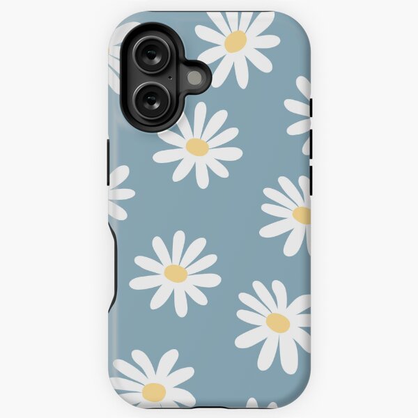 Item preview, Daisy flowers seamless - White and Blue pattern designed and sold by Ladies-Boutique.