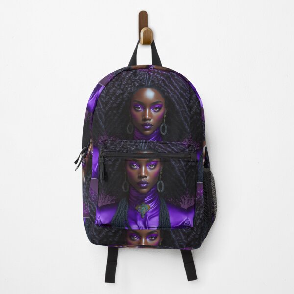 Item preview, Purple Divine: A Portrait of a Dark-Skinned Beauty in a Lavish Purple Dress designed and sold by creative-maxim.