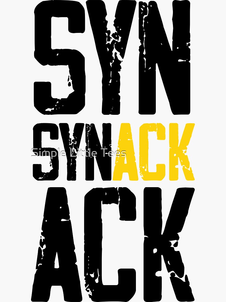 Science Programmer udp Joke,SYN/ACK port numbers,UDP protocols Design" Sticker for