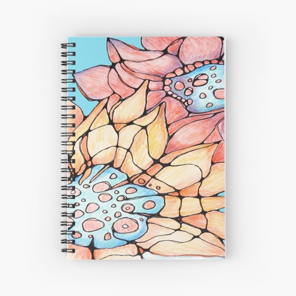 Abstract Sunflowers Spiral Notebook