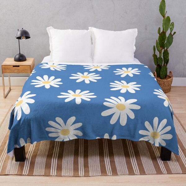 Item preview, Daisy flowers seamless pattern - White and Blue Perennial designed and sold by Ladies-Boutique.