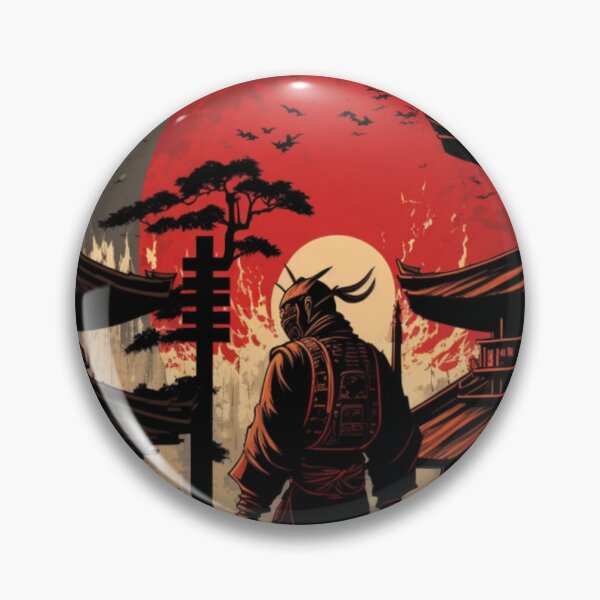 Item preview, Japanese temple with shaolin warrior designed and sold by BaynoSama.