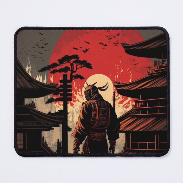 Item preview, Japanese temple with shaolin warrior designed and sold by BaynoSama.