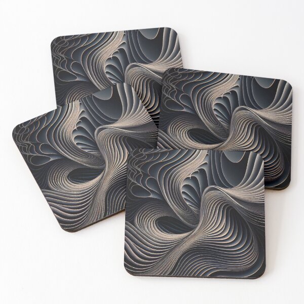 Item preview, Flowing Line Pattern Digital Painting designed and sold by CodeAndColors.