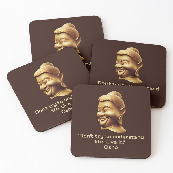 Item preview, Don't try to understand life. Live it! Osho Quote – AI generated image designed and sold by RetComly.