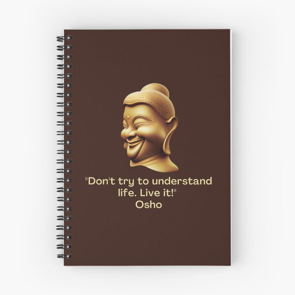 Item preview, Don't try to understand life. Live it! Osho Quote – AI generated image designed and sold by RetComly.