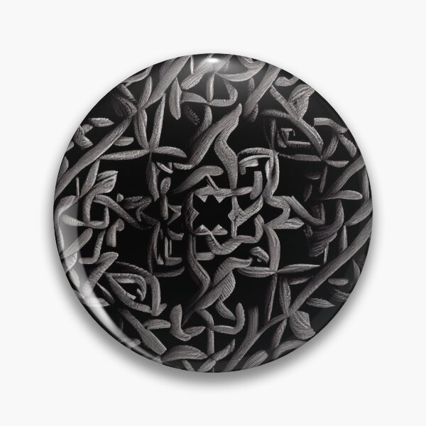 Artikelvorschau, Coarse Black Complex Dynamic Latin Pattern Digital Painting entworfen und verkauft von CodeAndColors.