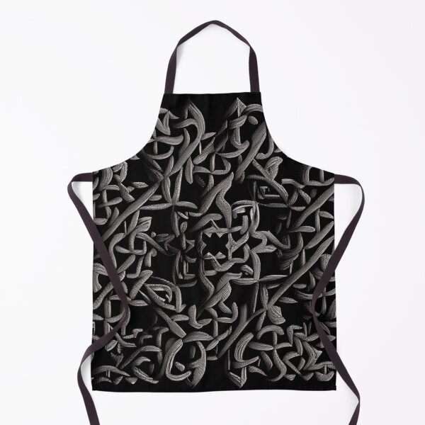 Artikelvorschau, Coarse Black Complex Dynamic Latin Pattern Digital Painting entworfen und verkauft von CodeAndColors.