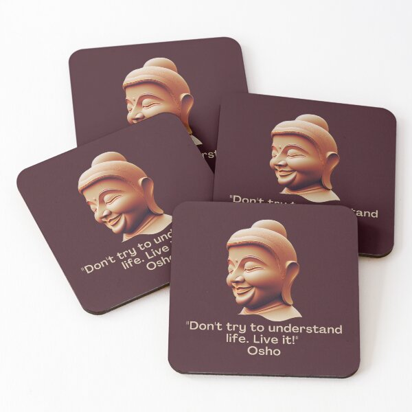 Item preview, Don't try to understand life. Live it! Osho Quote – AI generated image designed and sold by RetComly.