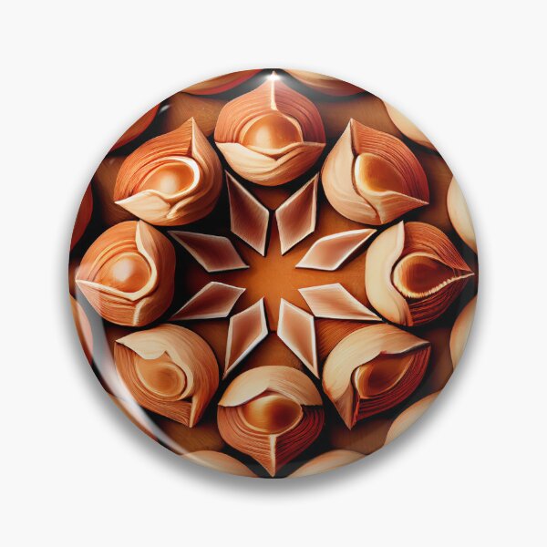 Artikelvorschau, Circular Bright Nut Pattern Digital Painting entworfen und verkauft von CodeAndColors.