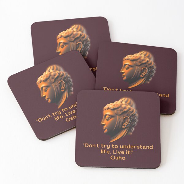 Item preview, Don't try to understand life. Live it! Osho Quote – AI generated image designed and sold by RetComly.