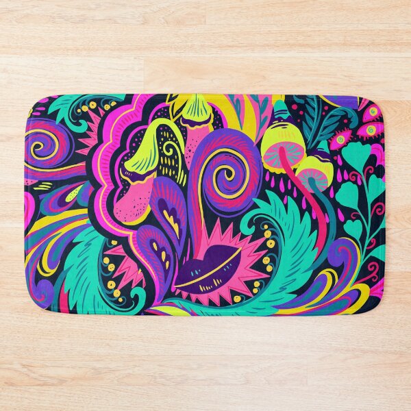 Item preview, Psychedelic Patterns Mushroom and Flowers designed and sold by Mindscyther.