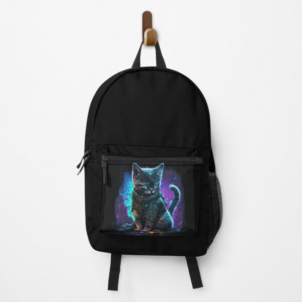 Item preview, Cute futuristic cat kitty kitten with little yellow light designed and sold by SJG-digital.