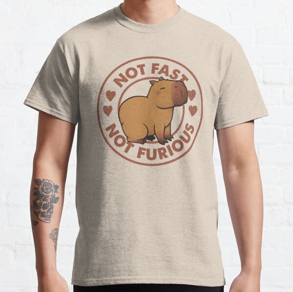 Not Fast Not Furious Capybara By Tobe Fonseca Classic T Shirt For Sale By Tobiasfonseca 