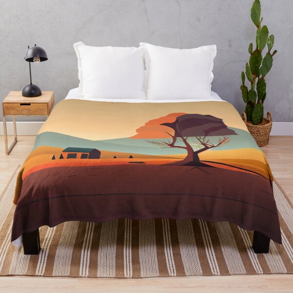 Artikelvorschau, Flat Cool Adventurer House Abstract Landscape Digital Painting entworfen und verkauft von CodeAndColors.