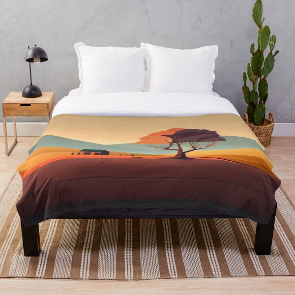 Item preview, Flat Cool Adventurer House Abstract Landscape Digital Painting designed and sold by CodeAndColors.