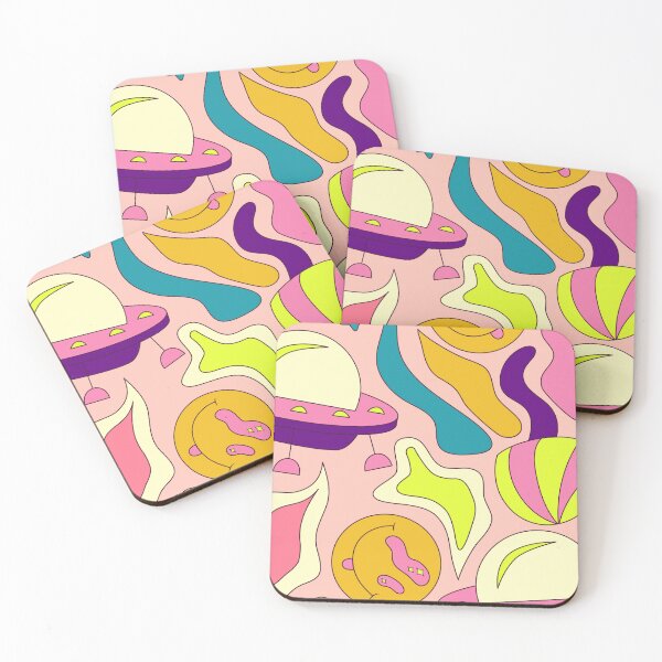 Item preview, Psychedelic Patterns UFO and Creepy Smiley designed and sold by Mindscyther.