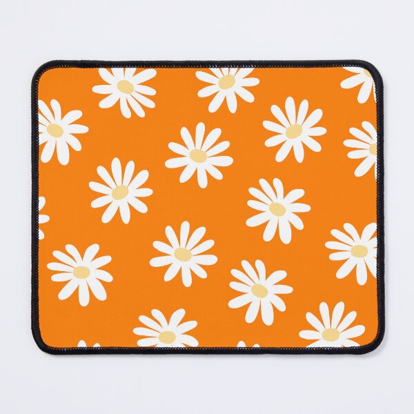 Item preview, Daisy flowers seamless pattern - White and Tangelo designed and sold by Ladies-Boutique.