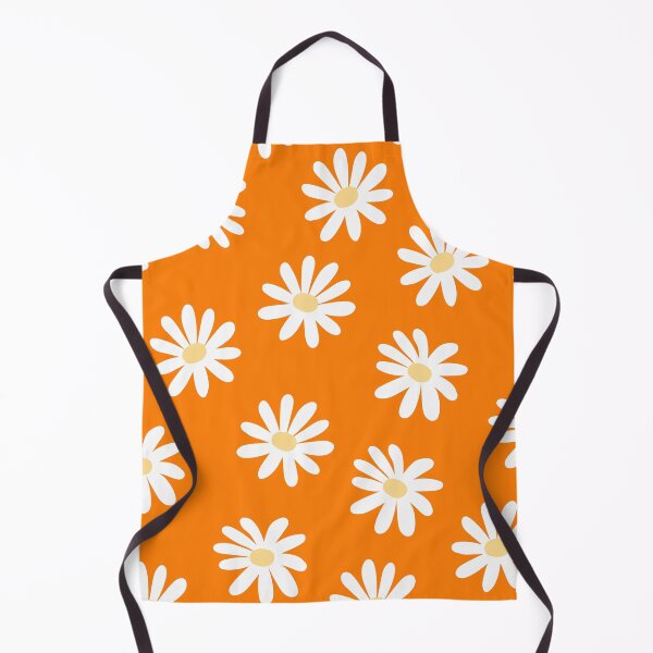 Item preview, Daisy flowers seamless pattern - White and Tangelo designed and sold by Ladies-Boutique.