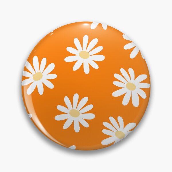 Item preview, Daisy flowers seamless pattern - White and Tangelo designed and sold by Ladies-Boutique.