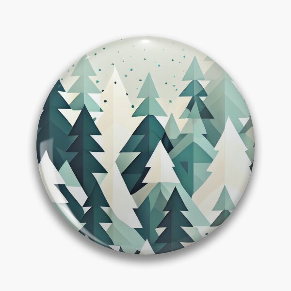 Item preview, Flat Christmas Winter Tree Pattern Digital Painting designed and sold by CodeAndColors.
