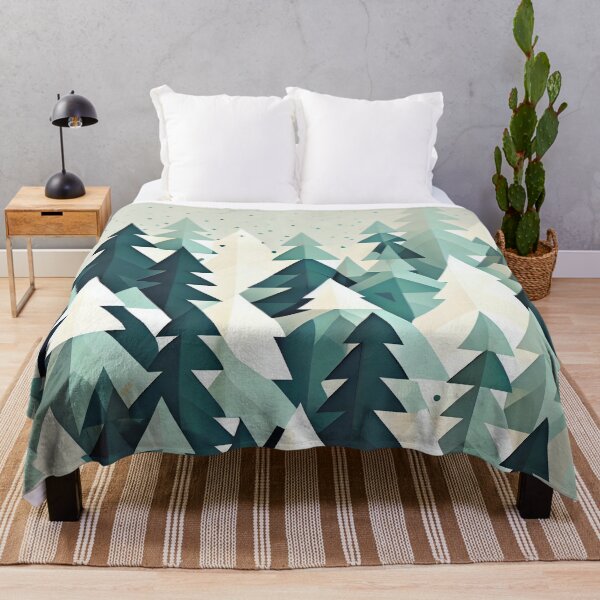 Item preview, Flat Christmas Winter Tree Pattern Digital Painting designed and sold by CodeAndColors.
