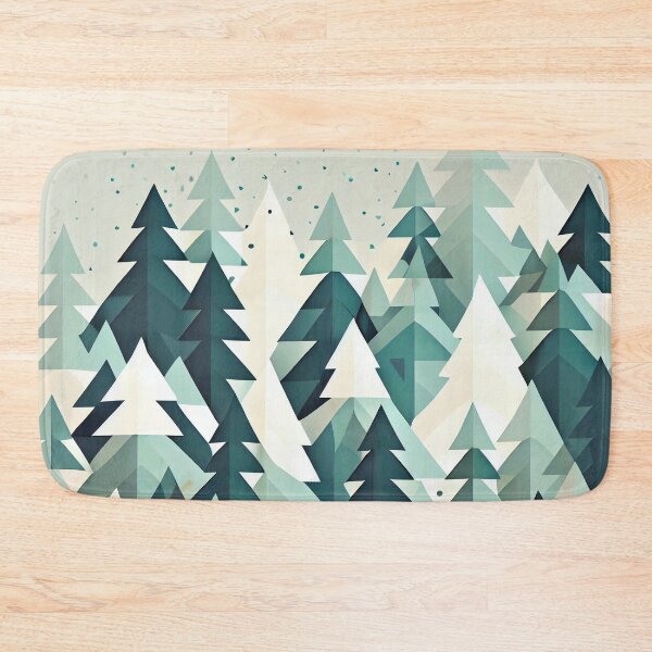 Item preview, Flat Christmas Winter Tree Pattern Digital Painting designed and sold by CodeAndColors.