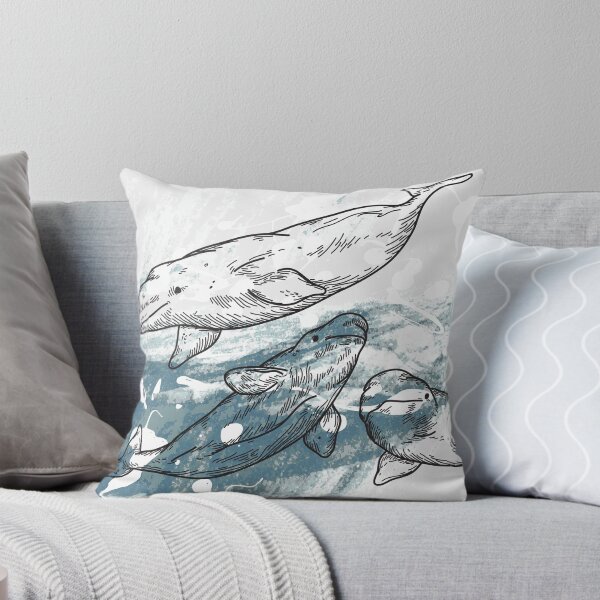 Item preview, Splashy Beluga Whales designed and sold by Sam Posnick.