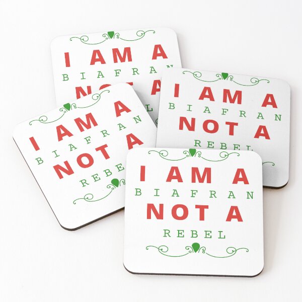 Item preview, I am a Biafran Not a rebel beautiful design color variation. On canvas, art print, tshirt,  and more designed and sold by BiafraUplift.