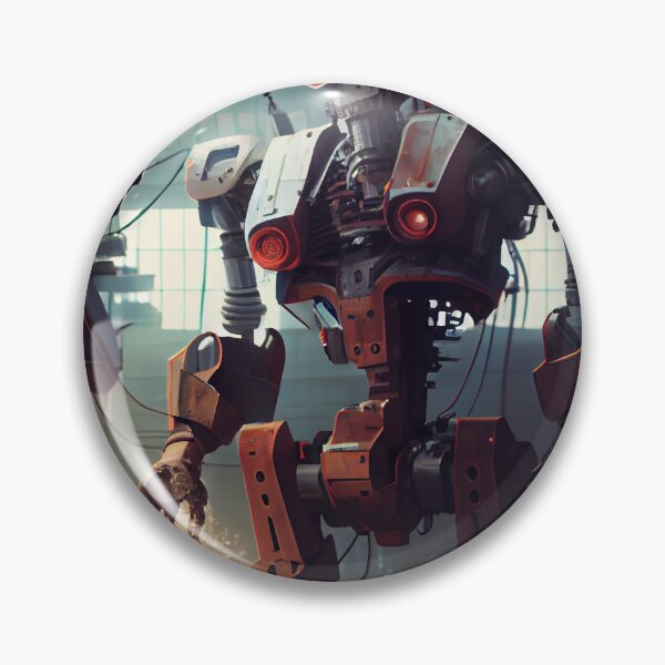 Item preview, Busy Worker Building Giant Robot Digital Painting designed and sold by CodeAndColors.