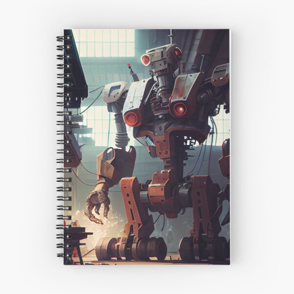 Item preview, Busy Worker Building Giant Robot Digital Painting designed and sold by CodeAndColors.