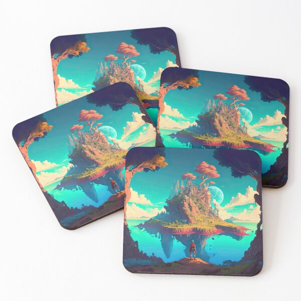 Item preview, Final Fantasy X Miyazaki Inspired Beautiful Landscape designed and sold by jojolescargot.