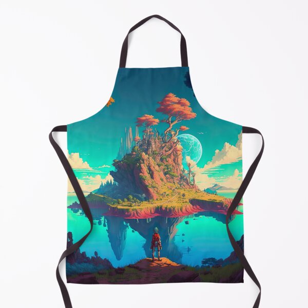 Item preview, Final Fantasy X Miyazaki Inspired Beautiful Landscape designed and sold by jojolescargot.