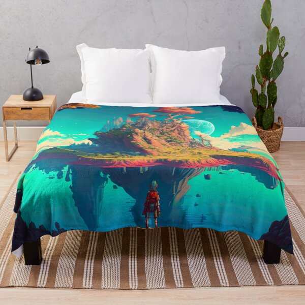 Item preview, Final Fantasy X Miyazaki Inspired Beautiful Landscape designed and sold by jojolescargot.