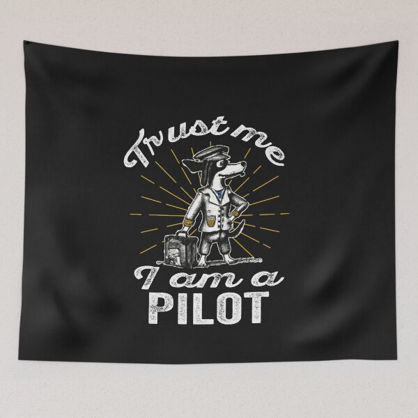 Item preview, Trust me I am a Pilot - Vintage Pilot gift designed and sold by FouDeeziner.