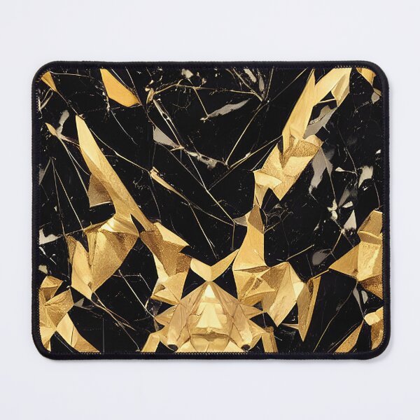 Item preview, Black and Golden marble abstract luxury design No3 designed and sold by angelisart.