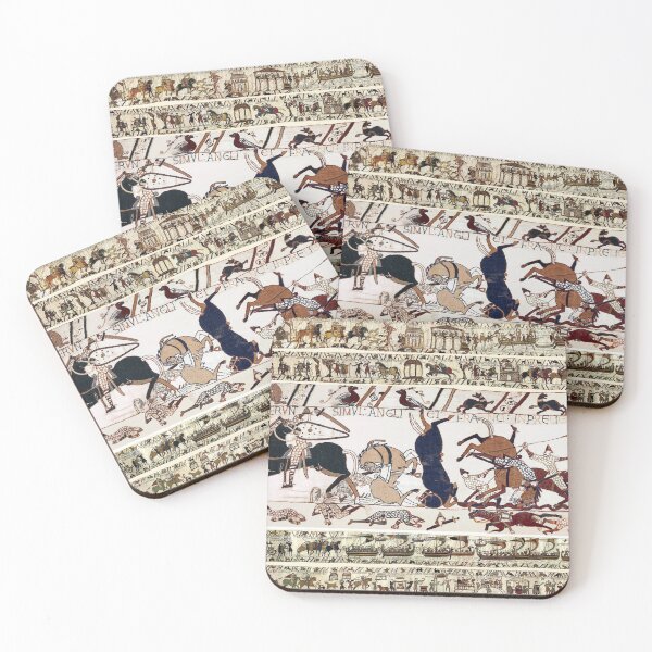 Item preview, THE BAYEUX TAPESTRY 1066,WAR HORSES AND NORMAN KNIGHTS COMBATTING HORSEBACK  designed and sold by BulganLumini.