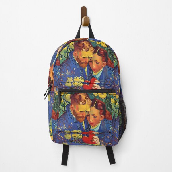 Item preview, Romantic Love Painting - Van Gogh-Inspired Heart & Passionate Brushstrokes designed and sold by ElLocoMus.