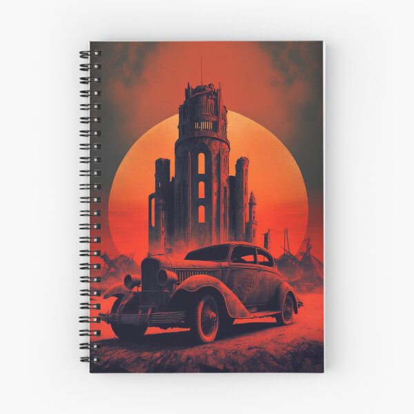 Item preview, Dystopian Sunrise: A Post-Apocalyptic Hot Rod Scene for Fans of Brutalism and American Industry #10 designed and sold by RodZnRoll.