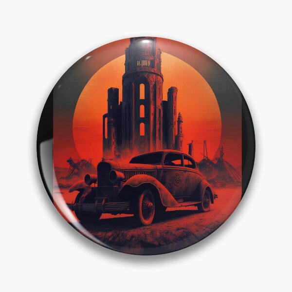 Item preview, Dystopian Sunrise: A Post-Apocalyptic Hot Rod Scene for Fans of Brutalism and American Industry #10 designed and sold by RodZnRoll.